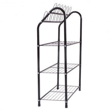 Load image into Gallery viewer, 4-Tier Metal Shoe Rack Shelf