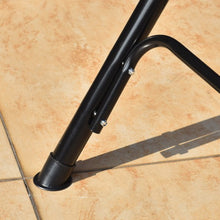 Load image into Gallery viewer, Steel Frame Outdoor Loveseat Patio Canopy Swing with Cushion-Black