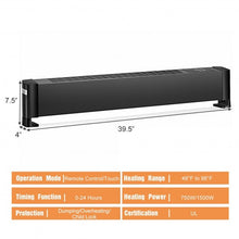 Load image into Gallery viewer, 1500W Baseboard Hardwire Electric Heater Fast Heating with Remote Control Timer
