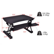 Load image into Gallery viewer, Height Adjustable Ergonomic Computer Standing Desk