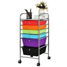 Load image into Gallery viewer, 6 Drawers Rolling Storage Cart Organizer-Multicolor
