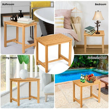 Load image into Gallery viewer, 18" Shower Bench Bamboo Bath Spa Seat