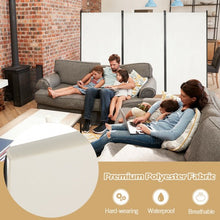 Load image into Gallery viewer, 3-Panel Room Divider Folding Privacy Partition Screen for Office Room-White