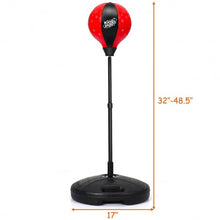 Load image into Gallery viewer, Kids Adjustable Stand Punching Bag Toy Set with Boxing Glove