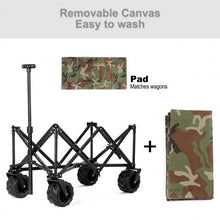 Load image into Gallery viewer, Collapsible Outdoor Utility Garden Trolley Folding Wagon-Camouflage