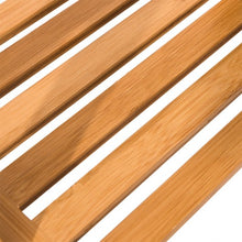 Load image into Gallery viewer, Free Standing Bamboo Towel Rack with Bottom Shelf
