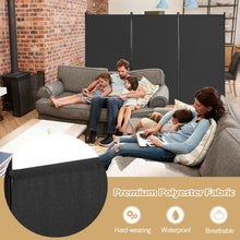 Load image into Gallery viewer, 3-Panel Room Divider Folding Privacy Partition Screen for Office Room-Black