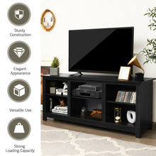 Load image into Gallery viewer, 2-Tier 58" TV Stand Entertainment Media Console Center-Black