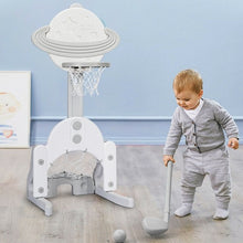 Load image into Gallery viewer, 3 in 1 Kids Basketball Hoop Set with Balls-White