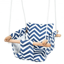 Load image into Gallery viewer, Indoor Outdoor Baby Canvas Hanging Swing-Blue