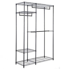 Load image into Gallery viewer, Portable Steel Closet Hanger Storage Rack Organizer
