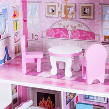 Load image into Gallery viewer, 28" Pink Dollhouse w/ Furniture