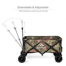 Load image into Gallery viewer, Collapsible Outdoor Utility Garden Trolley Folding Wagon-Camouflage