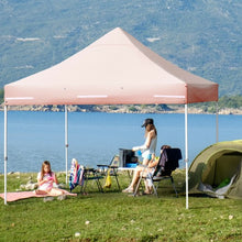 Load image into Gallery viewer, 10x10ft Pop up Gazebo with 4 Height and Adjust Folding Awning -Pink