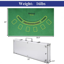 Load image into Gallery viewer, 500 Chips Poker Dice Chip Set w/ Silver Aluminum Case