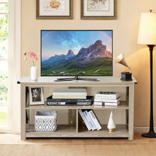 Load image into Gallery viewer, Modern Farmhouse TV Stand Entertainment Center for TV's up to 55" w/Open Shelves