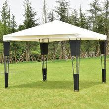 Load image into Gallery viewer, Outdoor 10' x 10' Rattan Wicker Gazebo Canopy-Beige