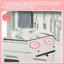 Load image into Gallery viewer, Kids Pretend Kitchen Playset Gift with Utensils White