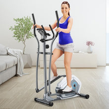 Load image into Gallery viewer, Elliptical Magnetic Cross Trainer with LCD Monitor and Pulse Sensor