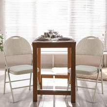 Load image into Gallery viewer, 6 Pack Folding Chairs Portable Padded Office Kitchen Dining Chairs-Beige