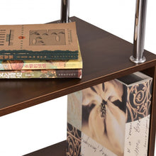 Load image into Gallery viewer, 32" x 12" x 58" Modern 4 Shelves Wooden Storage Bookshelf