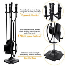 Load image into Gallery viewer, 31" 5 pcs Hearth Fireplace Fire Tools Set