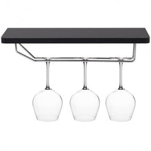 Load image into Gallery viewer, Set of 5 Wall Mount Wine Rack Set with Storage Shelves-Black