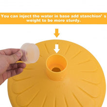 Load image into Gallery viewer, 6PC Set 39.5" Chain C-Hooks Fillable Base Plastic Stanchion -Yellow