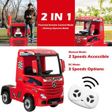 Load image into Gallery viewer, 12 V Mercedes Benz Actros Electric Kids Ride on Truck w/ Remote Control & MP3