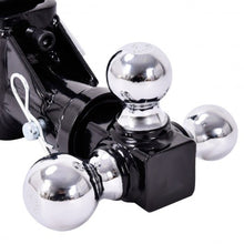 Load image into Gallery viewer, Triple Ball Swivel Adjustable Drop Turn Trailer Tow Hitch Mount