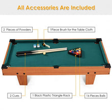 Load image into Gallery viewer, 36" Indoor Mini Table Top Pool Table