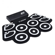 Load image into Gallery viewer, Electronic Silicone Rechargeable Drum Set with Pedals Sticks