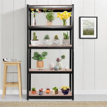 Load image into Gallery viewer, 71" x 36" Heavy Duty 5 Level Adjustable Storage Garage Shelf-Black