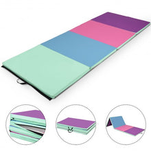 Load image into Gallery viewer, 4' x 8' x 2" Portable Gymnastics Mat Folding Exercise Mat