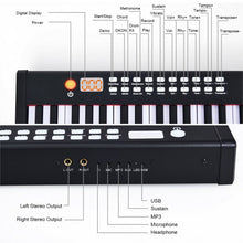 Load image into Gallery viewer, BX-II 61 Key Digital Piano Touch sensitive with Bluetooth and MP3-White