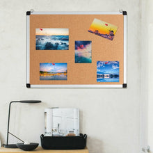 Load image into Gallery viewer, 1 or 3 Pack 24" x 18" Cork Board Set with 10 Thumb Tacks-1 Pack