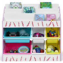 Load image into Gallery viewer, Kids Toy Storage Organizer Children Storage Bins & Book Sleeves