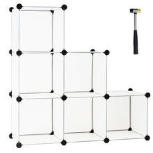 Load image into Gallery viewer, 6 Cube Plastic Storage Organizer -White
