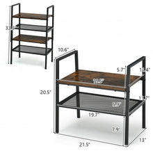 Load image into Gallery viewer, 2-Tier Storage Stackable Shoe Shelf Display Rack for Home