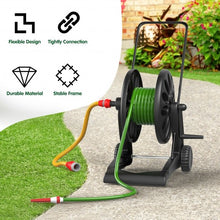 Load image into Gallery viewer, Garden Hose Reel Cart with Wheels Holds