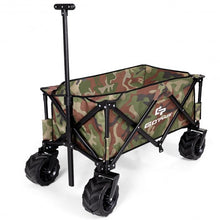 Load image into Gallery viewer, Collapsible Outdoor Utility Garden Trolley Folding Wagon-Camouflage