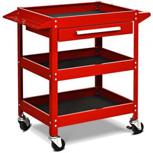 Load image into Gallery viewer, Rolling Tool Cart Mechanic Cabinet Storage ToolBox Organizer with Drawer-Red