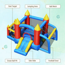 Load image into Gallery viewer, Inflatable Bounce House Slide Jumping Castle Soccer Goal Ball Pit Without Blower