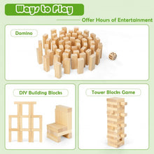 Load image into Gallery viewer, 54 Pcs Giant Wooden Tumbling Timber Toy with Carrying Bag