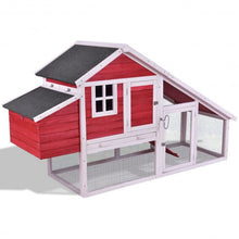 Load image into Gallery viewer, 64" Large Wooden Rabbit Hutch Chicken Coop