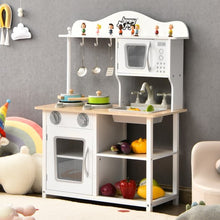 Load image into Gallery viewer, Wooden Pretend Play Kitchen Set for Kids with Accessories and Sink