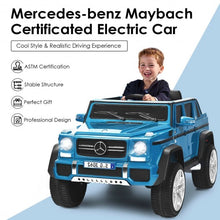 Load image into Gallery viewer, 12V Licensed Mercedes-Benz Kids Ride On Car-Navy