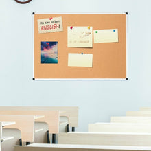 Load image into Gallery viewer, 44" x 32" Cork Notice Pin Board with Aluminium Frame-1 Pack