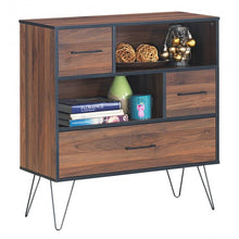 Load image into Gallery viewer, Multipurpose Sideboard Storage Cabinet with Metal Leg & Drawers