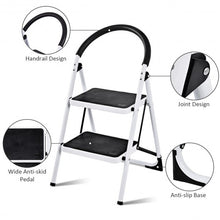 Load image into Gallery viewer, Folding Stool Heavy Duty Industrial Lightweight 2 Step Ladder